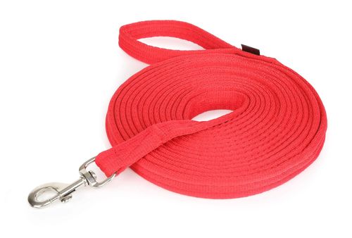 Shires Soft Feel 26ft Lunge Line - Red