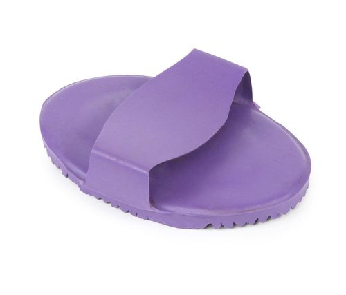 Shires Ezi-Groom Rubber Curry Comb - Purple