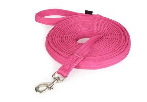 Shires Soft Feel 26ft Lunge Line - Raspberry