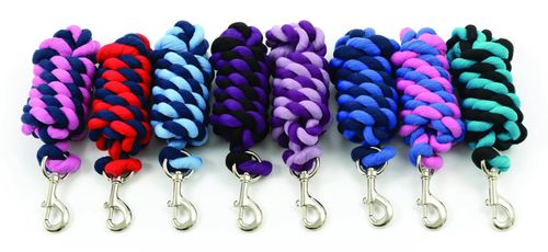 Shires Two Tone Halter Lead Rope - Navy/Blue