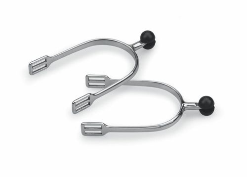 Shires Plastic Roller Ball Spurs - Stainless Steel