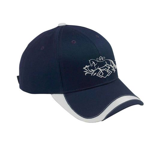 Kelley and Company Floral Wave Dressage Cap - Navy
