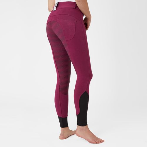 Horze Women's Full Seat Breeches w/Elastic Leg - Potion Purple