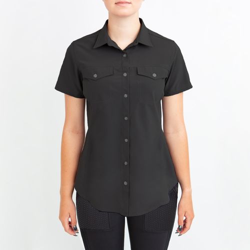 Irideon Women's Aspen Short Sleeve Trail Shirt - Black