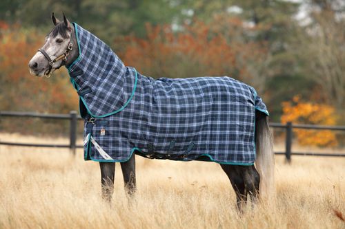 Rhino Plus Medium VariLayer Turnout - Navy Check/Teal