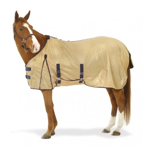 Equi-Essentials Softmesh Fly Sheet - Tan/Navy