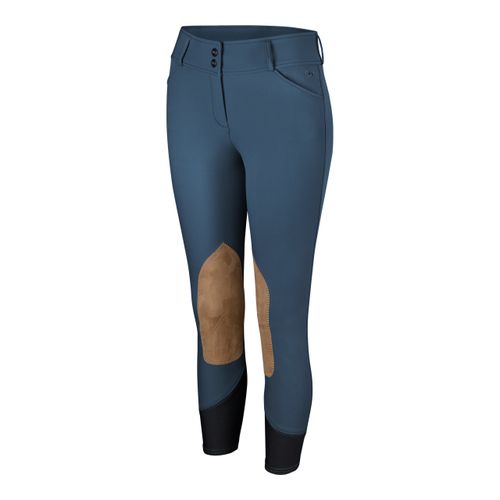 RJ Classics Women's Gulf Natural Rise Front Zip Breeches - Steel Blue