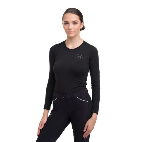 Cavalliera Women's Bit Long Sleeve Tee Shirt - Black