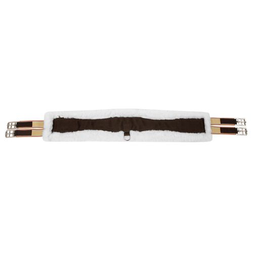 CoolBack Contoured Girth w/Double Elastic - Brown/White