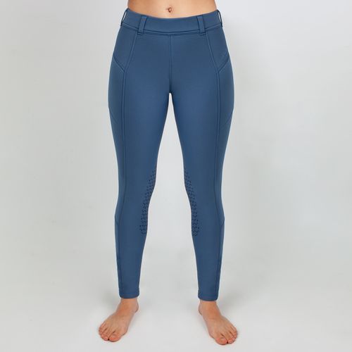 Irideon Kids' Thermasoft Knee Patch Breeches - Blueprint