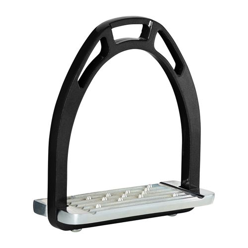 B Vertigo Aluminium Stirrups - Silver/Black