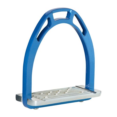 B Vertigo Aluminium Stirrups - Silver/Blue