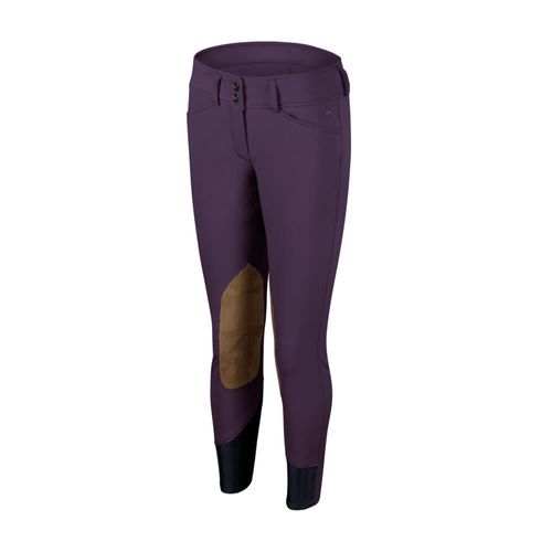 RJ Classics Kids' Avery Grey Label Knee Patch Breeches - Plum
