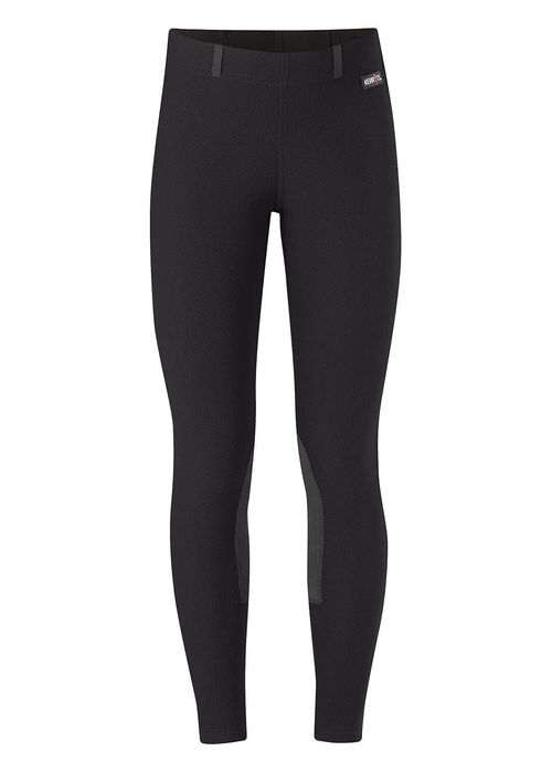 Kerrits Kids' Microcord Knee Patch Tights - Black