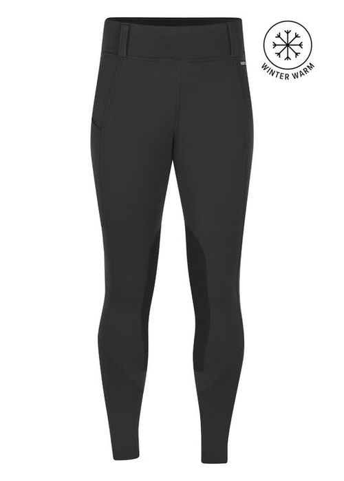 Kerrits Women's Sit Tight Wind Pro Knee Patch Tights - Black