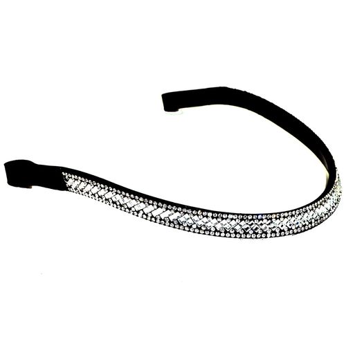 Nunn Finer Margot Browband - Black/Clear