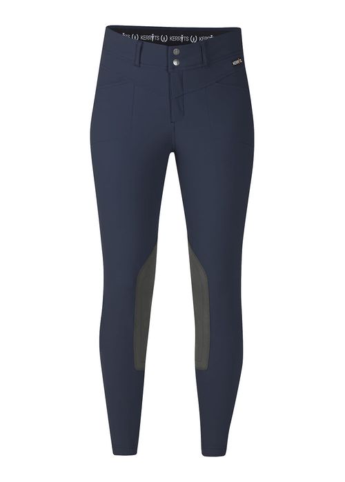 Kerrits Women's Crossover II Knee Patch Breeches - Navy
