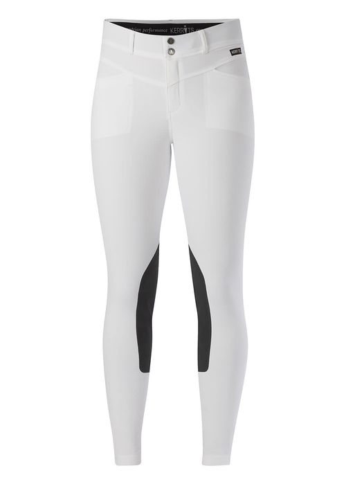 Kerrits Women's Crossover II Knee Patch Breeches - White