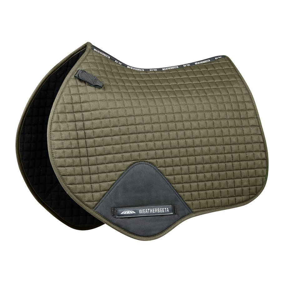 Weatherbeeta Prime Jump Shaped Saddle Pad - Olive - Weatherbeeta ...