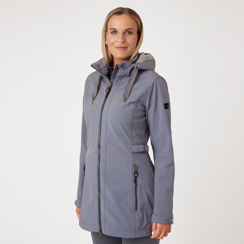 Horze Women's Freya Long Softshell Jacket Steel Grey Horze33154SG