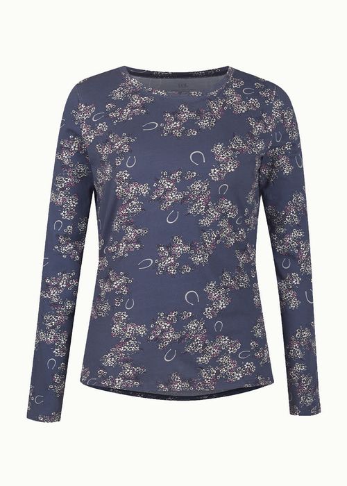 EQL Women's Organic Cotton Printed Long Sleeve Top - Admiral Lucky Floral