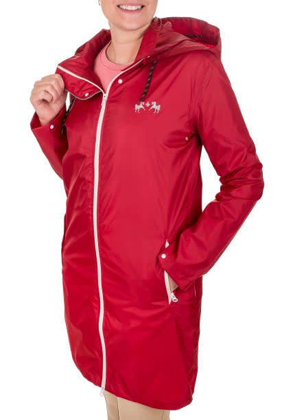 Equine Couture Women's Downpour Rain Jacket - Red
