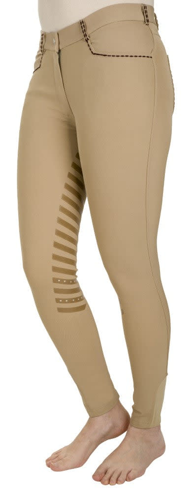 Equine Couture Women's Nora Extended Knee Patch Breeches - Safari