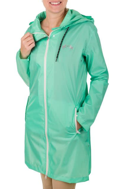 Equine Couture Women's Downpour Rain Jacket - Sea Green