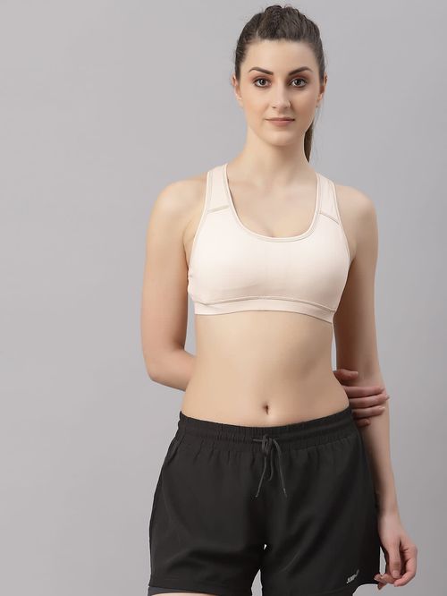 TuffRider Women's Sprint Racerback Sports Bra - Light Tan