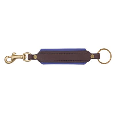 Perri's Padded Leather Key Chain - Havana/Blue