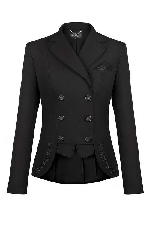 Fair Play Women's Lexim Dressage Short Tailcoat - Black