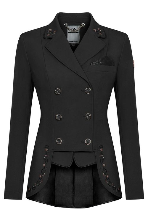 Fair Play Women's Lexim RoseGold Dressage Short Tailcoat - Black