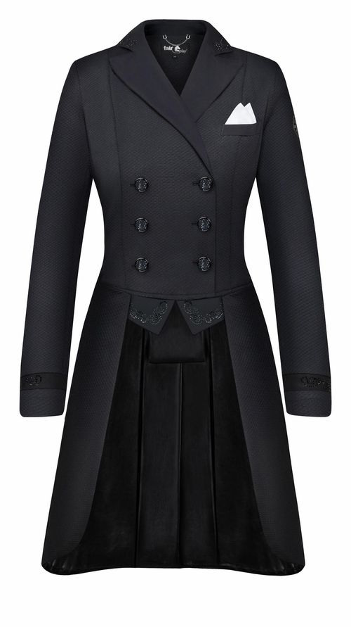 Fair Play Women's Dorothee Comfimesh Shadbelly Coat - Black