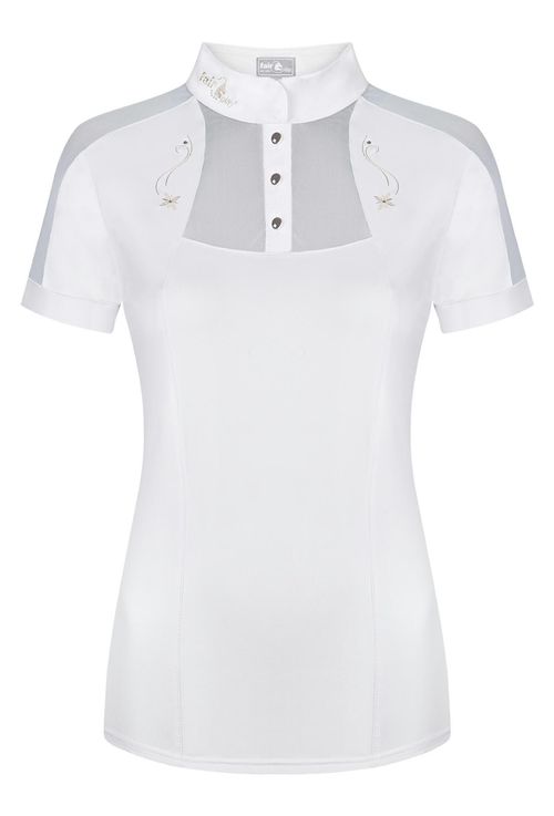 Fair Play Women's Lorella Short Sleeve Competition Shirt - White