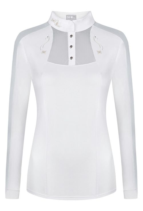 Fair Play Women's Lorella Long Sleeve Competition Shirt - White