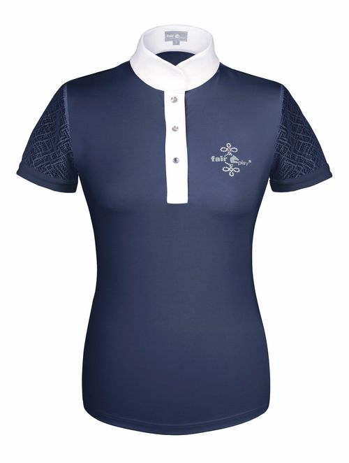 Fair Play Women's Cecile Short Sleeve Competition Shirt - Navy