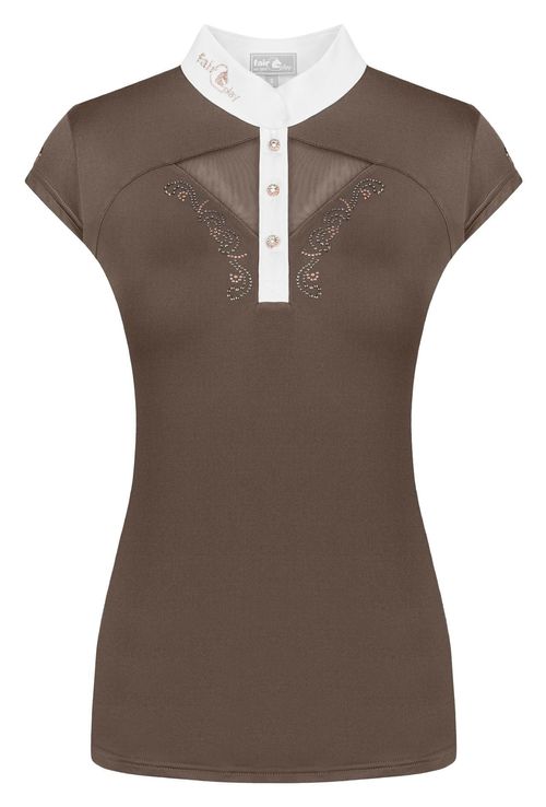 Fair Play Women's Cathrine Rose Gold Sleeveless Competion Shirt - Taupe Grey