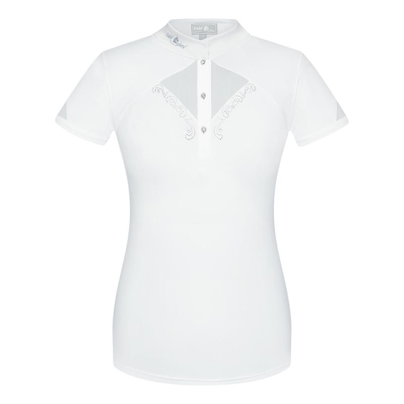 Fair Play Women's Cathrine Short Sleeve Competition Shirt White