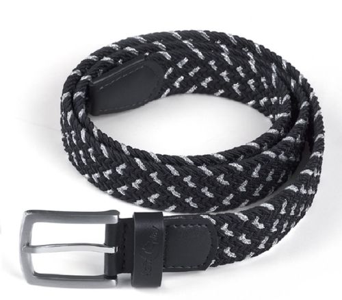 Fair Play Hill Braid Belt - Black/White