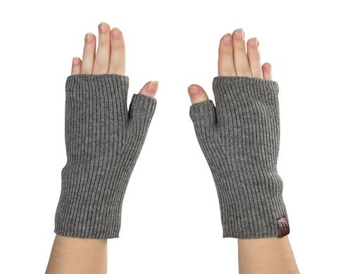 Back on Track Ash Knitted Wrist Gaiters - Grey