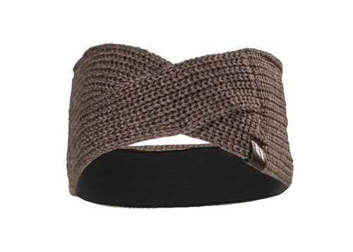 Back on Track Nora Wool Blend Twist Headband - Brown
