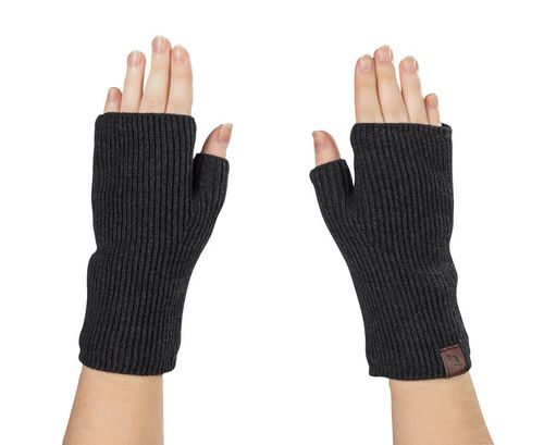 Back on Track Ash Knitted Wrist Gaiters - Dark Grey