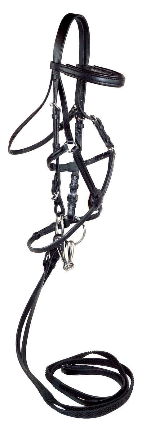 Nunn Finer Fairhill Figure 8 Event Bridle - Black/Brass