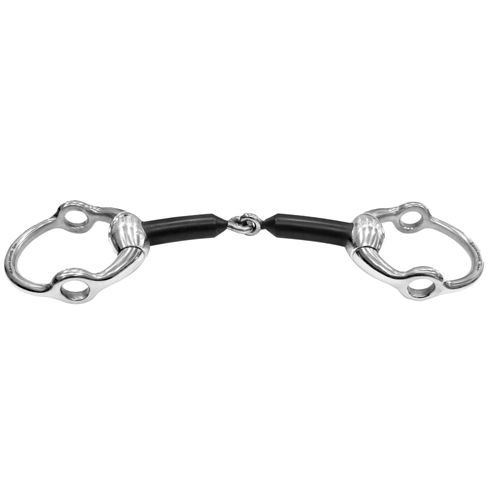 Herm Sprenger Hard Carbon Single Joint Mouth Eggbutt Gag Bit 16mm