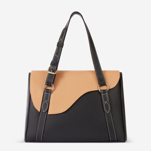 Oughton Paddock Lux Shoulder Bag - Classic Black/Tan