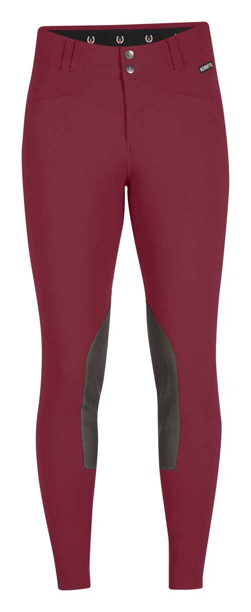 Kerrits Women's Crossover II Knee Patch Breeches - Sangria