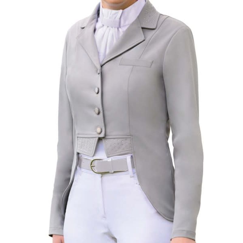 Ovation Women's Elegance Dressage Short Tail Coat Grey Ovation