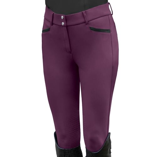 Ovation Women's Elegance Dynamic Full Seat Breeches - Berry/Black