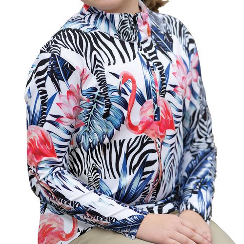 Ovation Kids' Altitude II Print Sun Shirt - Zebra