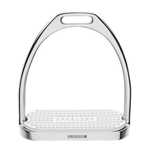 Herm Sprenger Fillis Stirrups - Stainless Steel/White Pad